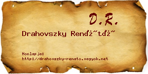 Drahovszky Renátó névjegykártya